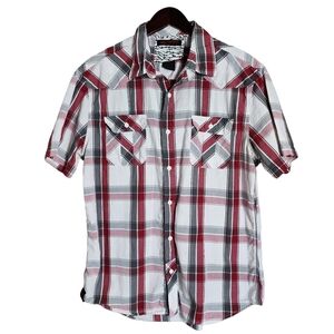 3/$15 Tony Hawk Button-down Boy's Plaid Shirt - XL